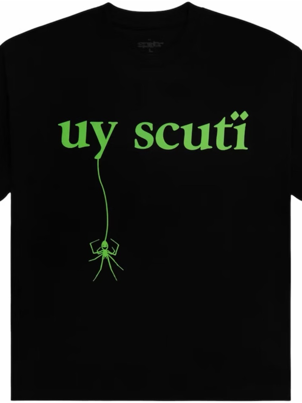 Black/Green Sp5der x UY SCUTI Tee